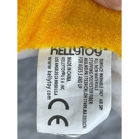 Dolphin Plush Stuffed Animal by Kellytoy Yellow - Picture 8 of 11